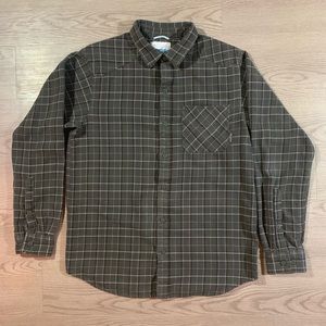 Columbia Oxford Long Sleeve - Dark Green Pattern